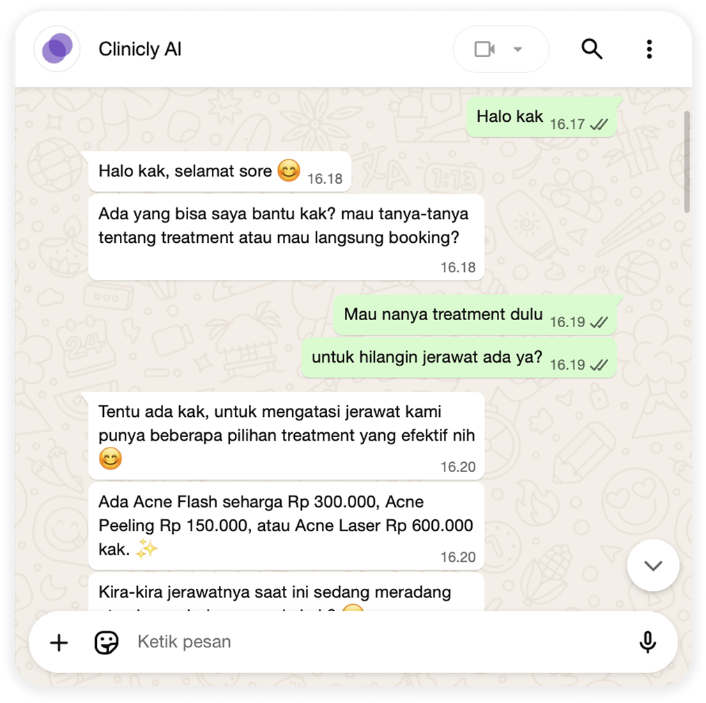 Aktif Balas Chat 24/7.